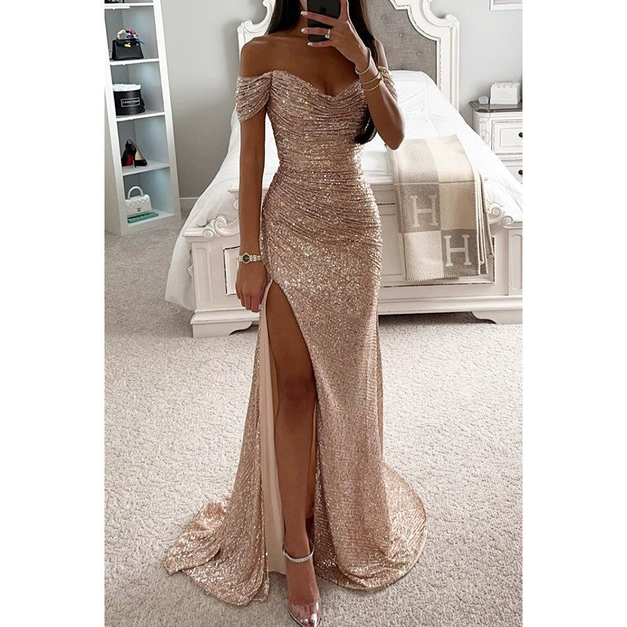 Fabian | Damen Hochzeitsgast Kleid mit Pailletten