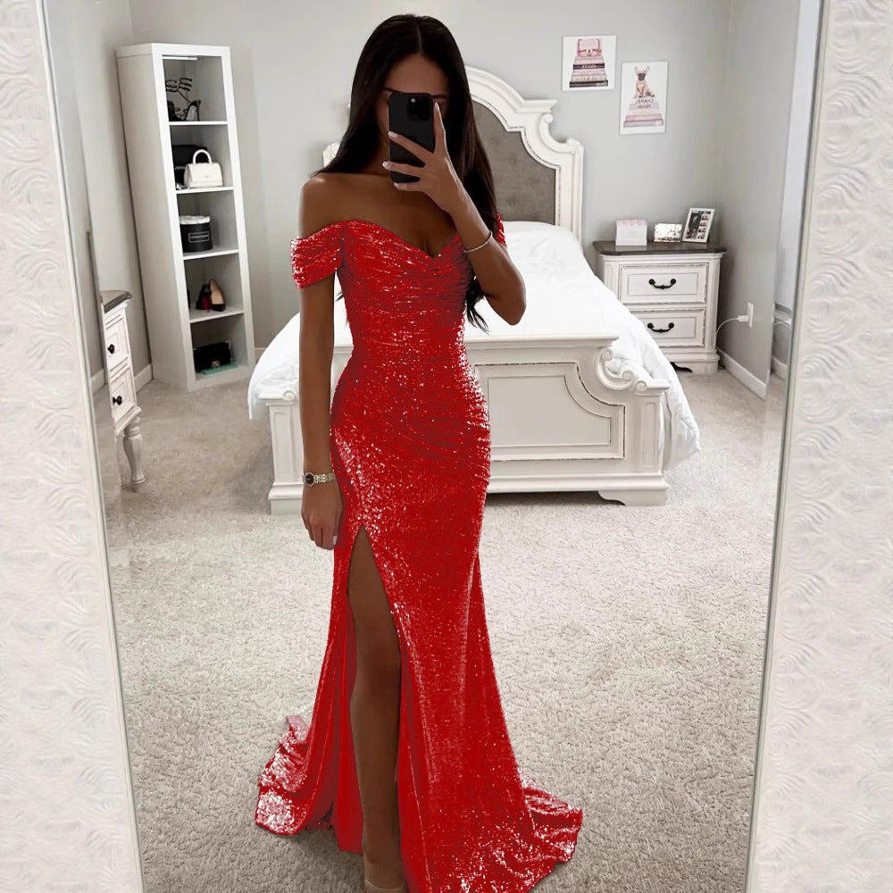 Fabian | Damen Hochzeitsgast Kleid mit Pailletten