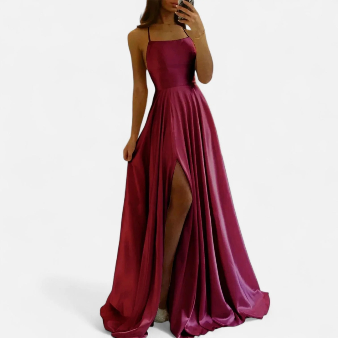 Lena | Damen Hochzeitsgast Maxikleid für den Herbst