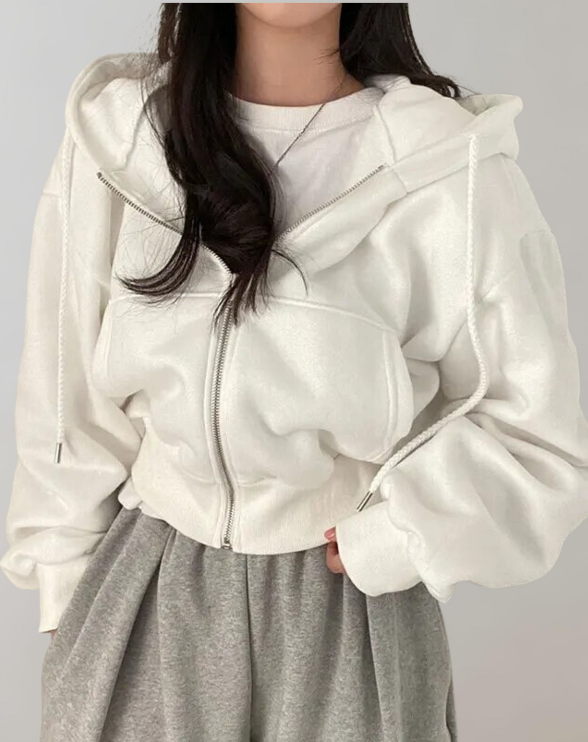 Marlene | Damen Hoodie Langarm weich für Herbst
