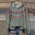 Luisa | Damen Hoodie mit nordischem Muster