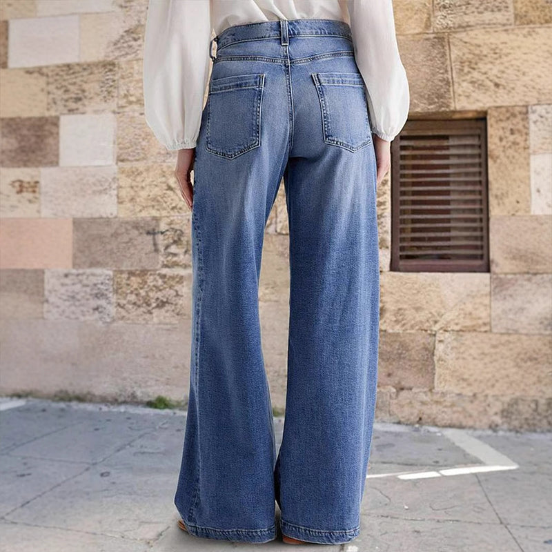 Luisa | Damen Jeans Hochbund im Vintage-Stil