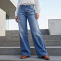 Luisa | Damen Jeans Hochbund im Vintage-Stil