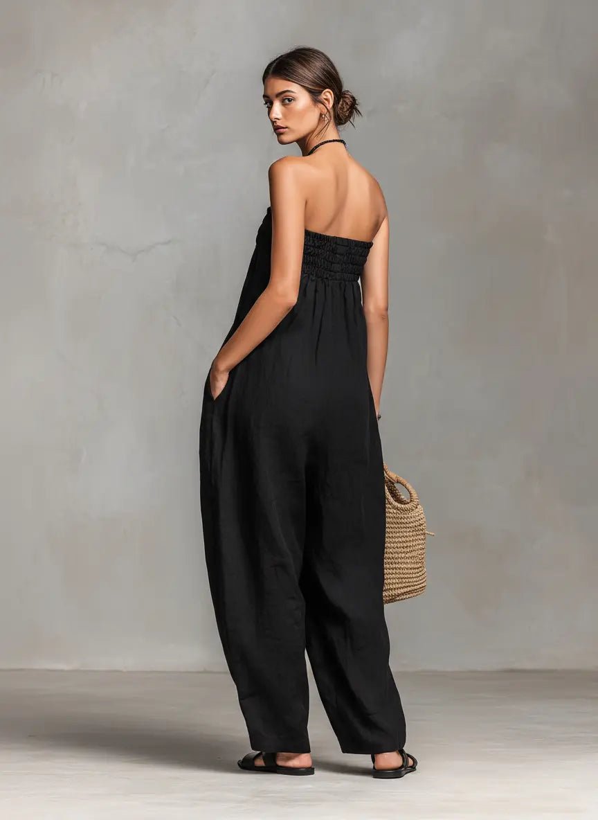 Lena | Damen Jumpsuit Leinen für den Sommer