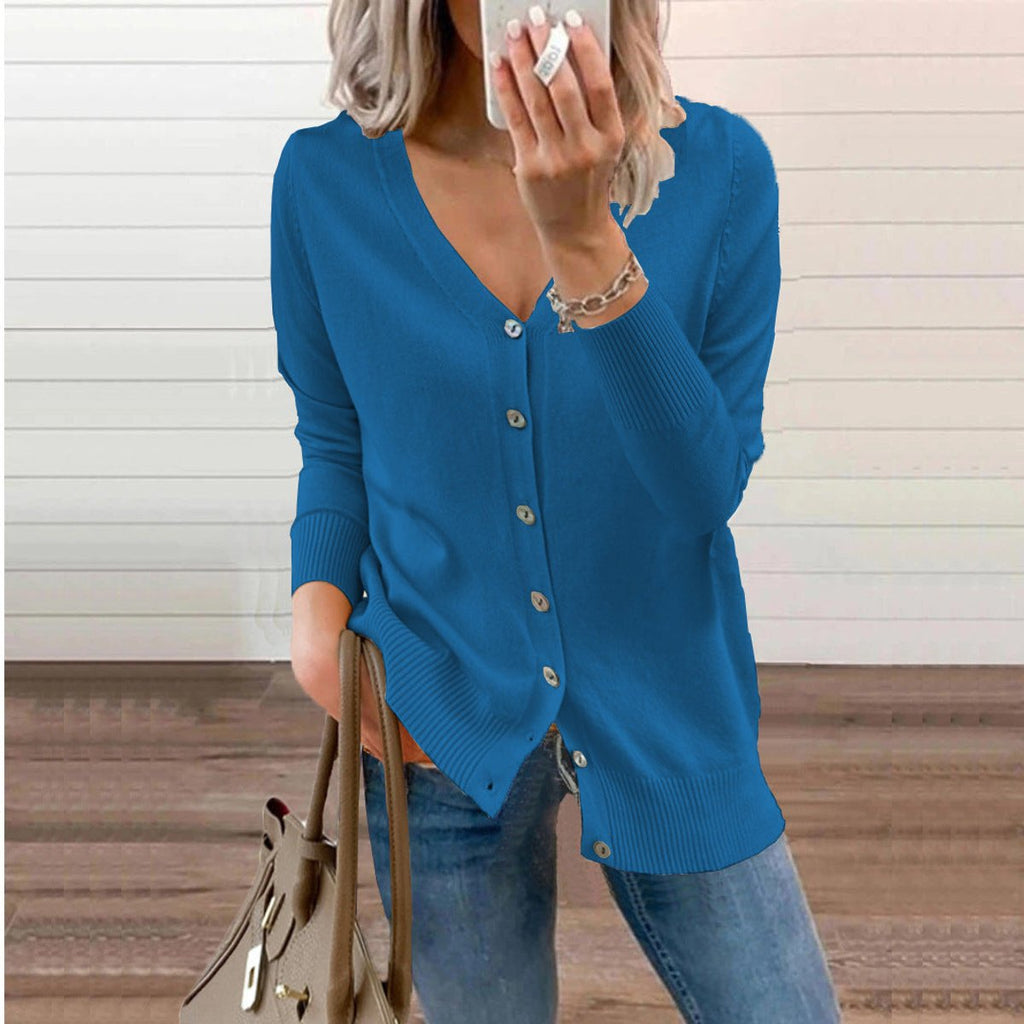 Klara | Damen klassische Strickjacke für den Alltag