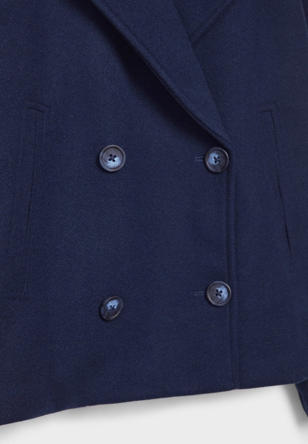 Nina | Damen Klassische Woll-Jacke mit Doppelreiher-Design