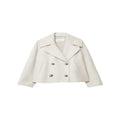 Nina | Damen Klassische Woll-Jacke mit Doppelreiher-Design