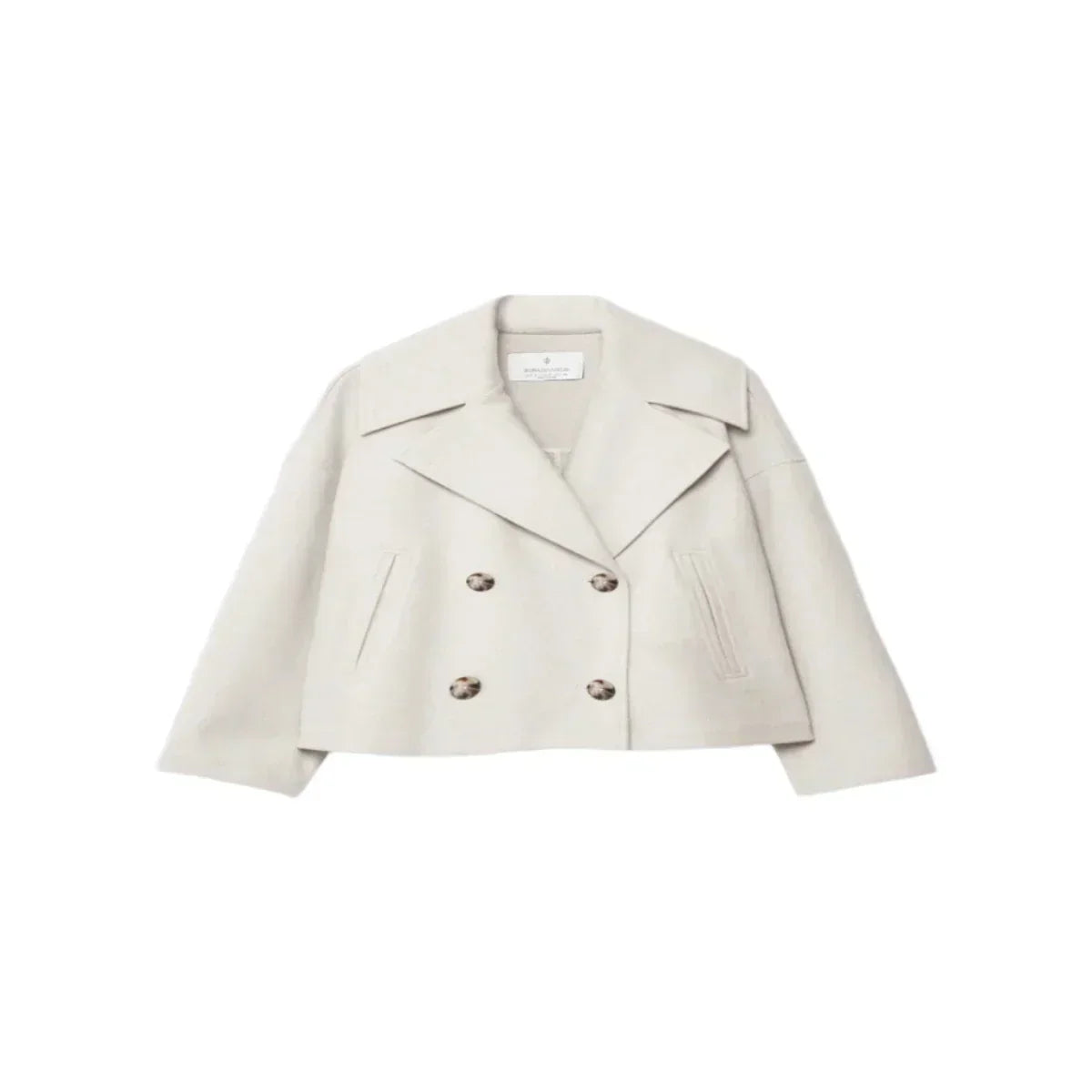 Nina | Damen Klassische Woll-Jacke mit Doppelreiher-Design