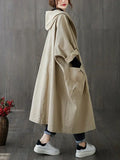 Pauline | Damen Klassischer Langer Wasserdichter Trenchcoat