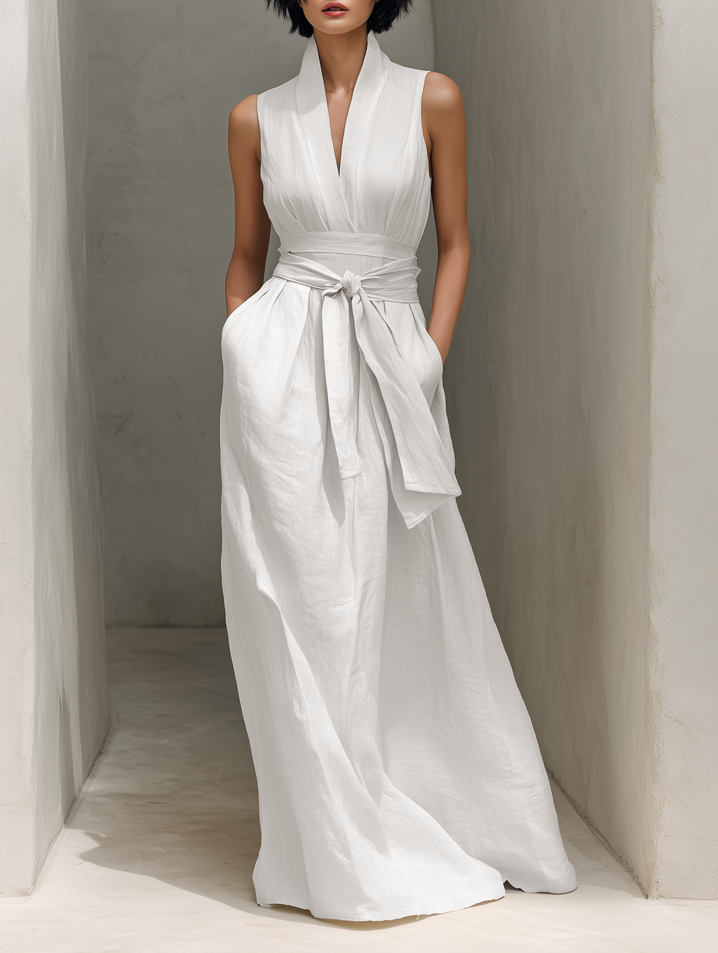 Pauline | Damen Klassisches Hochzeitsgast Kleid in Maxilänge