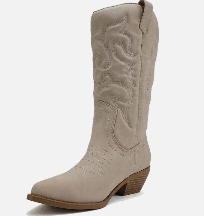 Isabella | Damen kniehohe Western-Stiefel