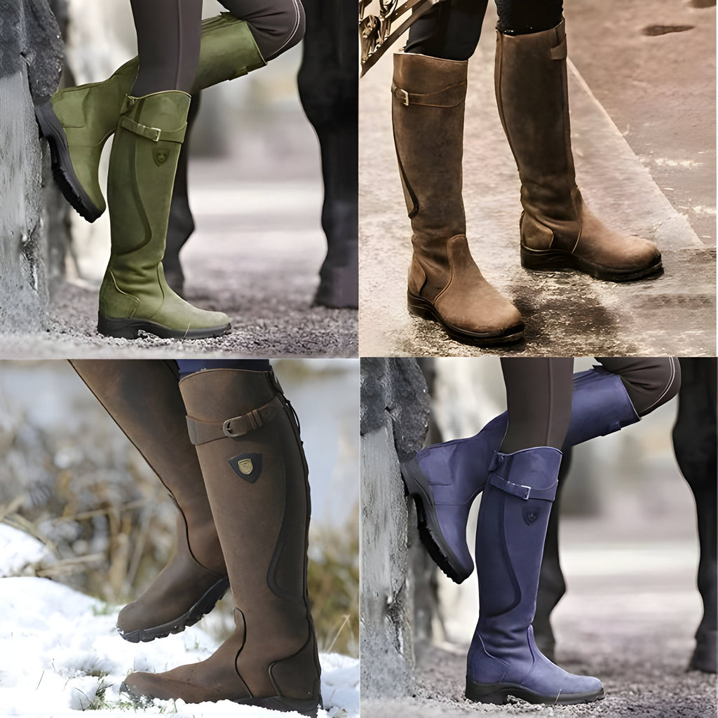 Clara | Damen Komfortable Lederstiefel für Alltag
