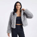 Matilda | Damen Kurze Jacke aus Kunstfell für den Herbst