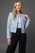 Carla | Damen Kurze Jacke im klassischen Tweed-Stil