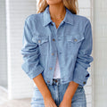Katharina | Damen Kurze Jacke im Relaxed Denim-Stil