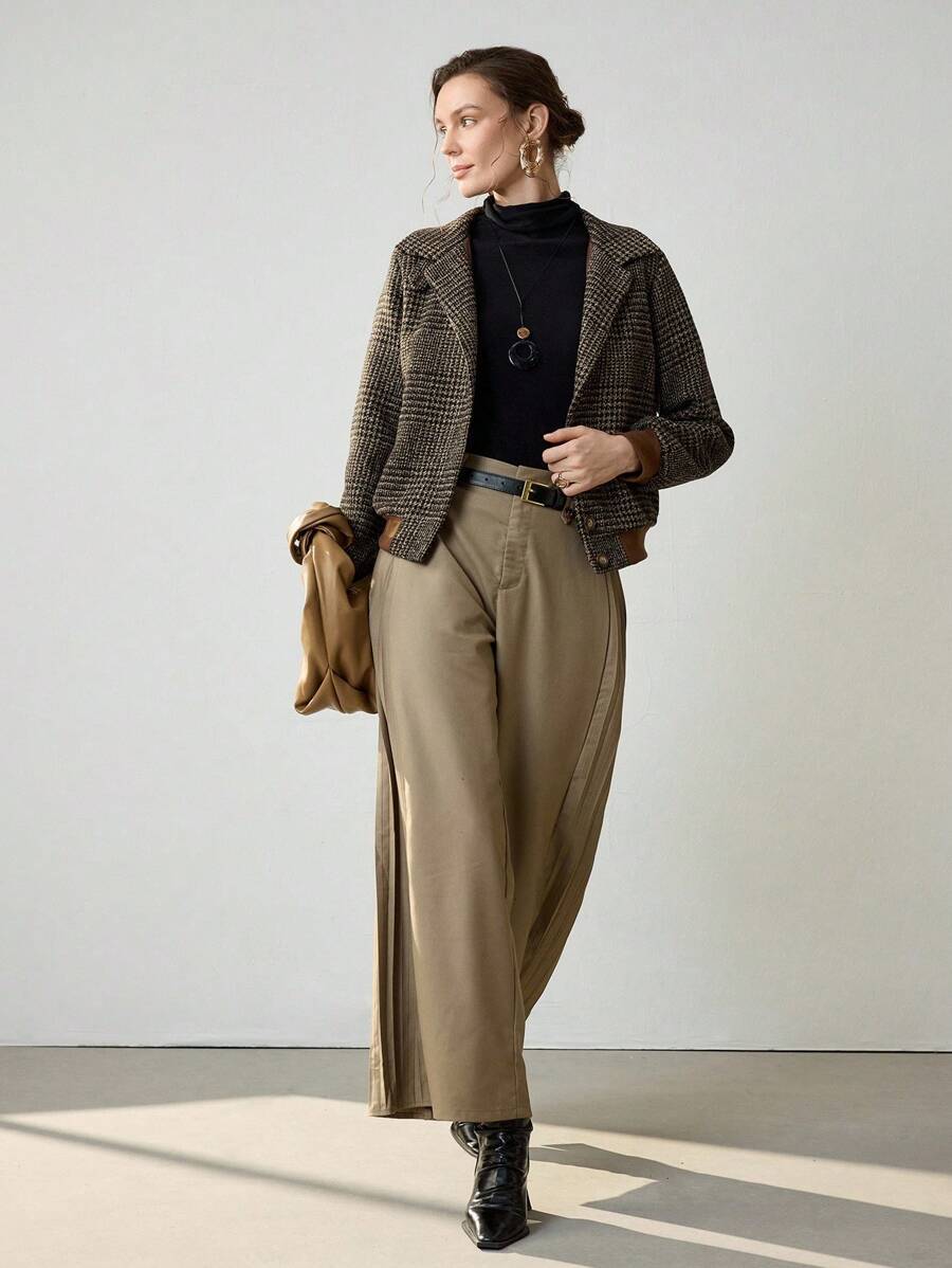 Johanna | Damen Kurze Jacke im Tweed-Stil für Herbst