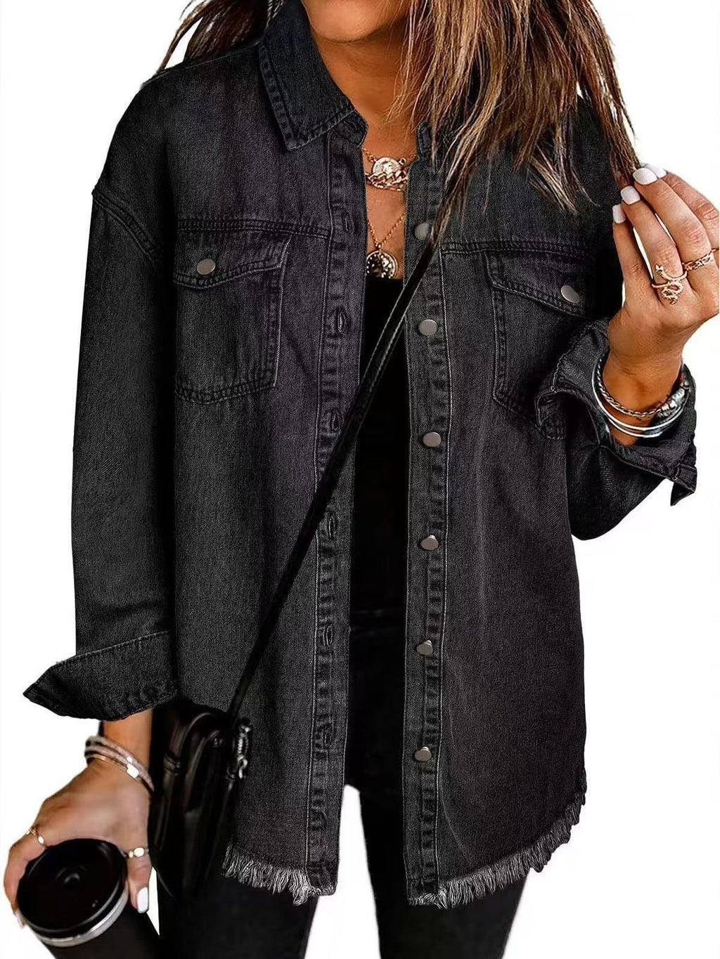 Charlotte | Damen Kurze Jeansjacke für Übergänge