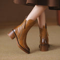 Amelie | Damen Kurzstiefel mit Blockabsatz für Herbst
