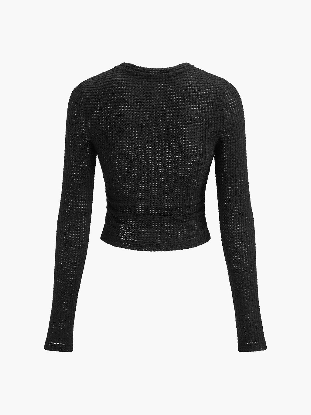 Sophia | Damen Langarmshirt im Waffelmuster