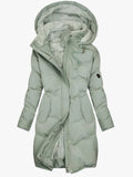Ella | Damen lange warme Puffer-Jacke für Herbst
