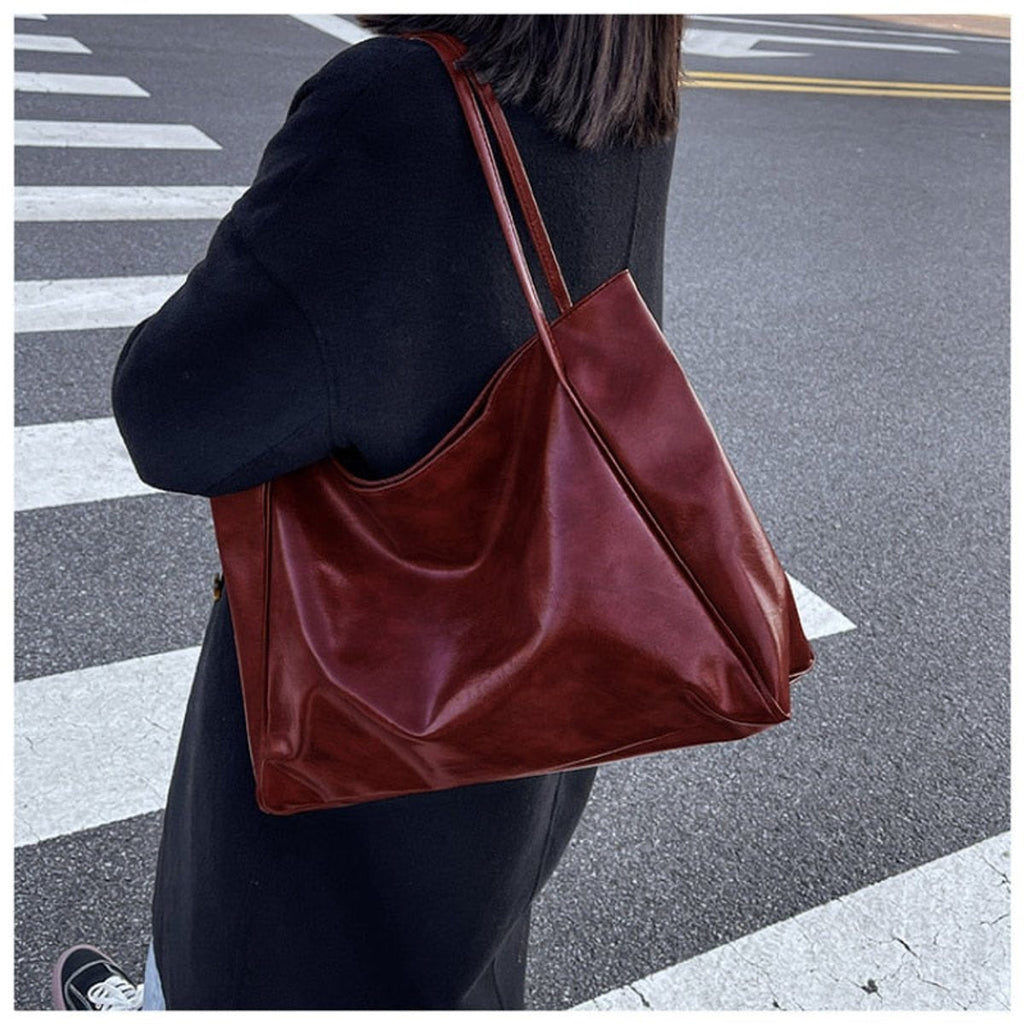 Lea | Damen Laptoptasche im Retro-Stil aus Kunstleder