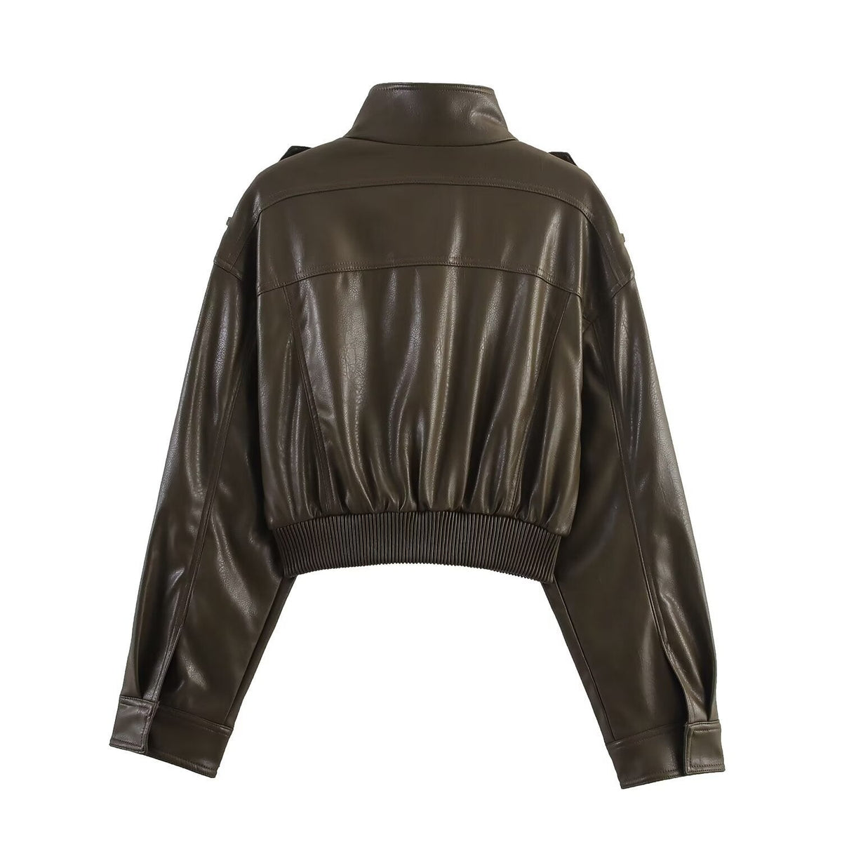Klara | Damen Lederjacke Bomber kurz für Herbst