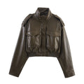 Klara | Damen Lederjacke Bomber kurz für Herbst
