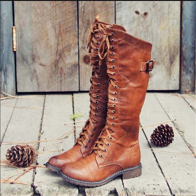 Ida | Damen Lederstiefel im Reitstil