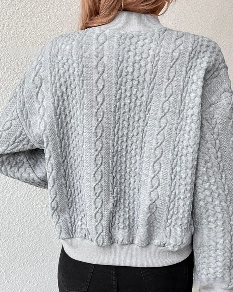 Leni | Damen leichte Strickjacke mit Muster für Alltag