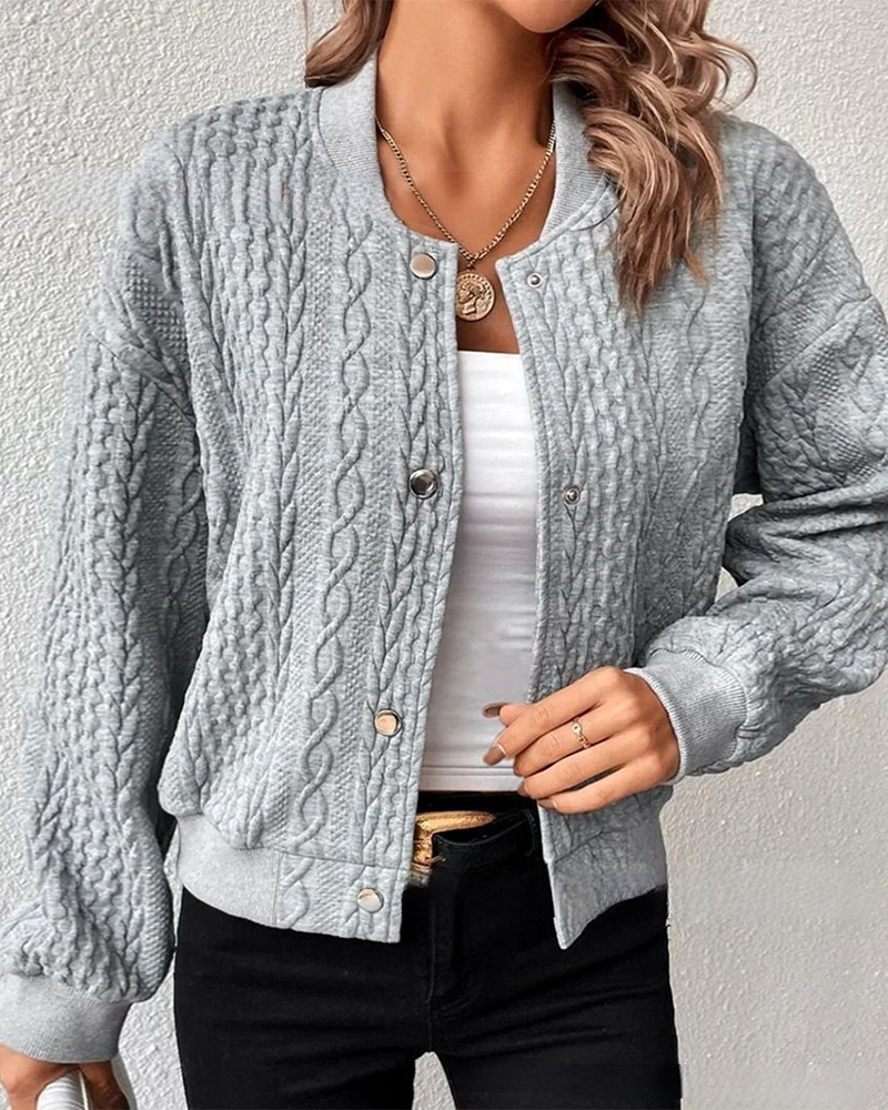 Leni | Damen leichte Strickjacke mit Muster für Alltag