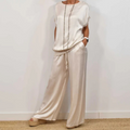 Emma | Damen Leinen Set mit Bluse und Hose