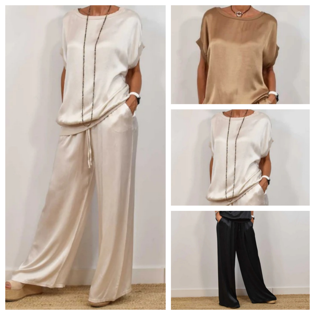 Emma | Damen Leinen Set mit Bluse und Hose