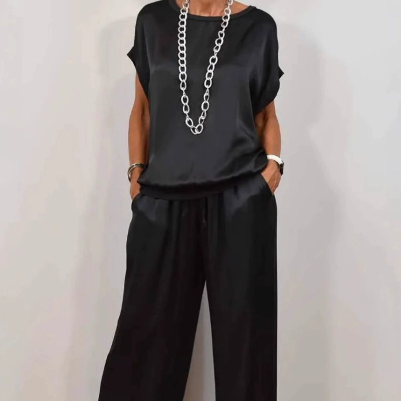 Emma | Damen Leinen Set mit Bluse und Hose