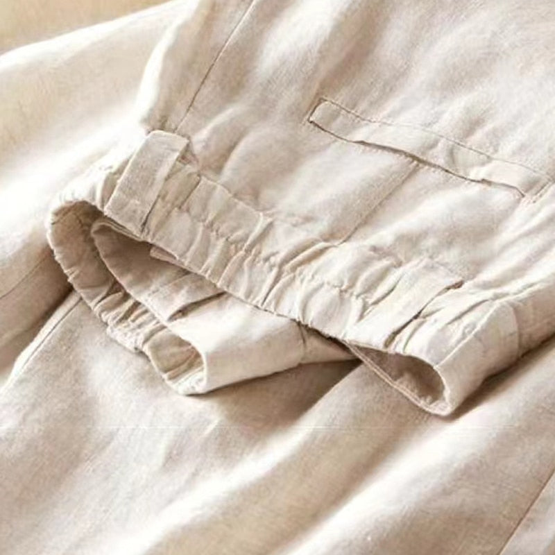 Mila | Damen Leinenhose im eleganten Weitbeinstil