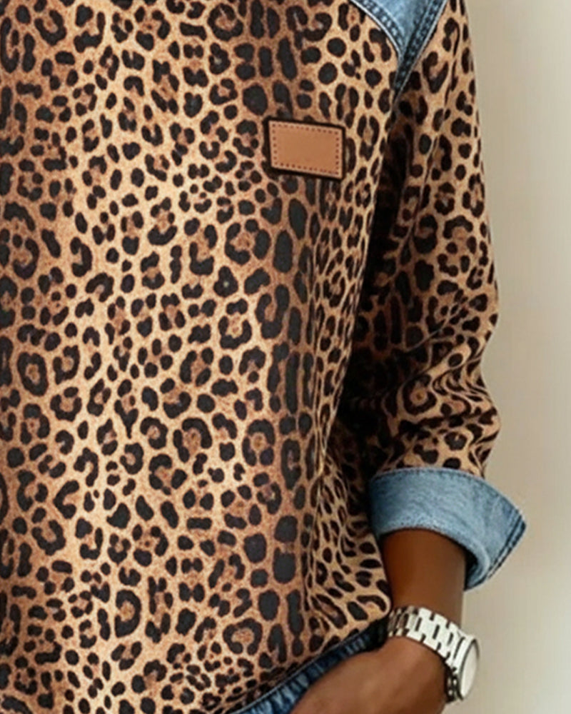 Isabella | Damen Leopard Pullover für Herbst