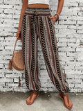 Melina | Damen Luftige Gemusterte Boho-Hosen