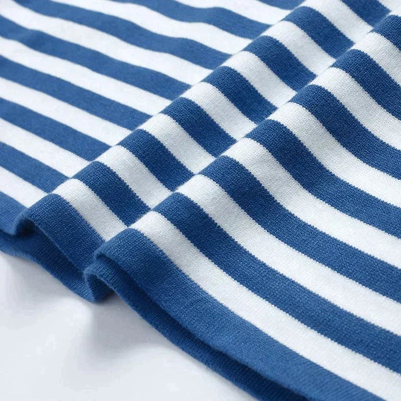 Leni | Damen Maritimes Langarmshirt Gestreift