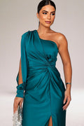 Ella | Damen Maxi-Abendkleid mit Seitenschlitz