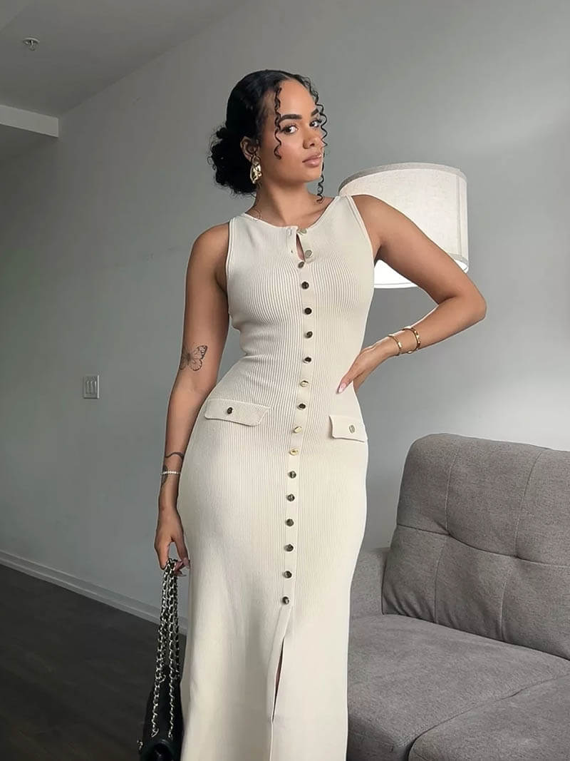 Theresa | Damen Maxikleid für Hochzeitsgäste mit eleganter fließender Linie