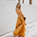 Sophia | Damen Maxikleid mit V-Ausschnitt für Hochzeitsgäste