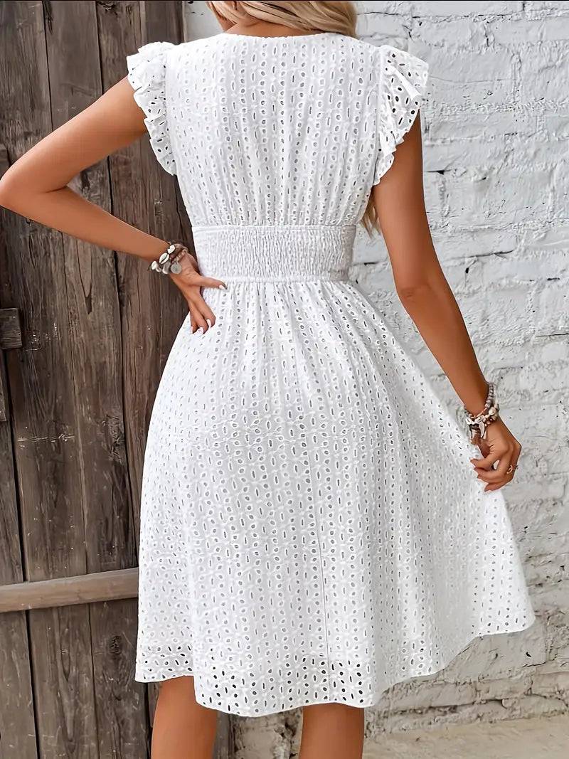 Laura | Damen Midi Sommerkleid im Boho-Stil