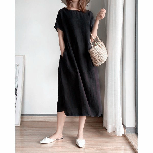 Victoria | Damen Midi Sommerkleid im lässigen Stil