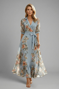 Isabella | Damen Midikleid mit frischem Blumenmuster perfekt für Hochzeitsgäste im Sommer