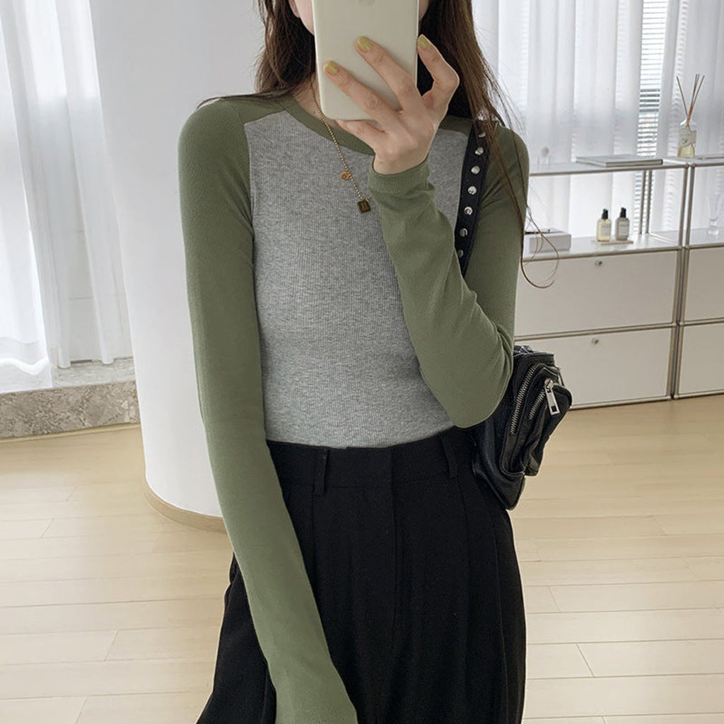 Pauline | Damen Mini Strickkleid mit Langarm für Herbst