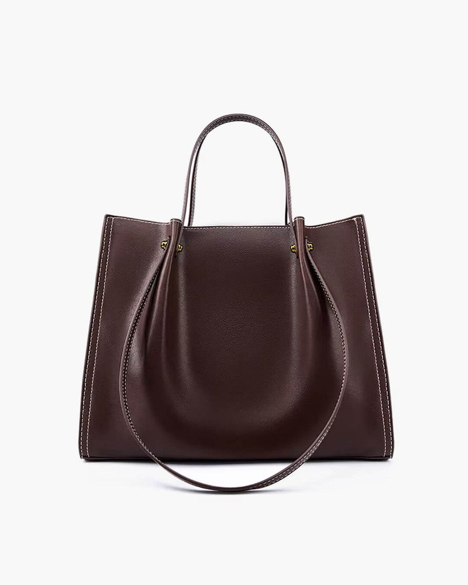 Ella | Damen Minimalistische Vegane Leder Laptoptasche