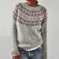 Klara | Damen Norweger Pullover im Relaxed-Fit aus Wollmischung