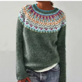 Nina | Damen Norweger Pullover im Retro-Stil