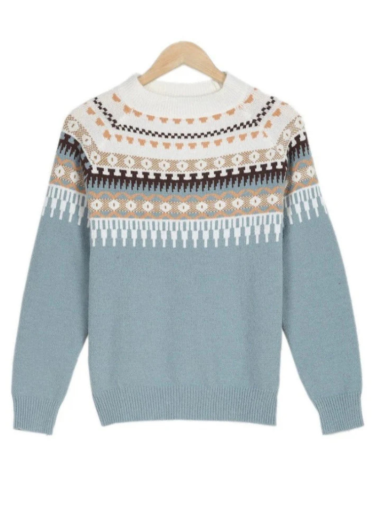 Marlene | Damen Norweger Pullover mit Nordic-Muster