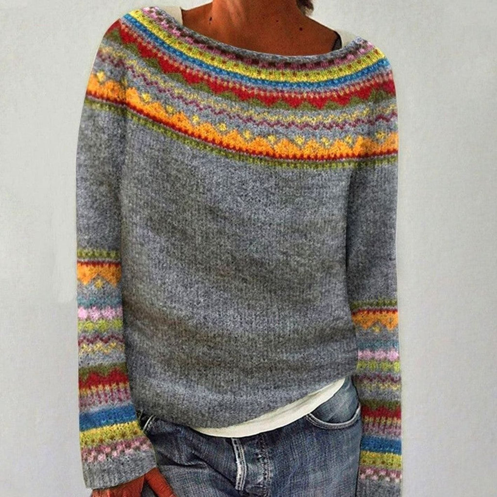 Emma | Damen Norwegerpullover Merino-Wolle Fair-Isle