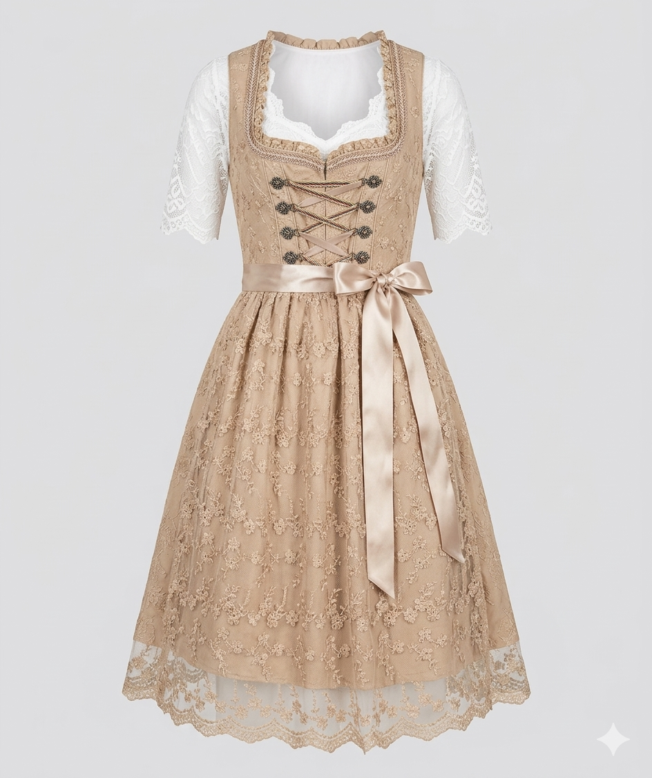 Katharina | Damen Oktoberfest Midikleid für den Herbst